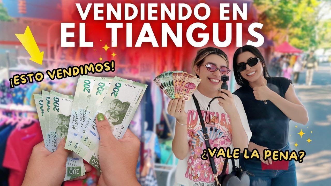 Vendiendo mi ropa en el TIANGUIS!😰 &iquest;Cu&aacute;nto ganamos vendiendo en el MERCADO? mi experiencia tianguis💸