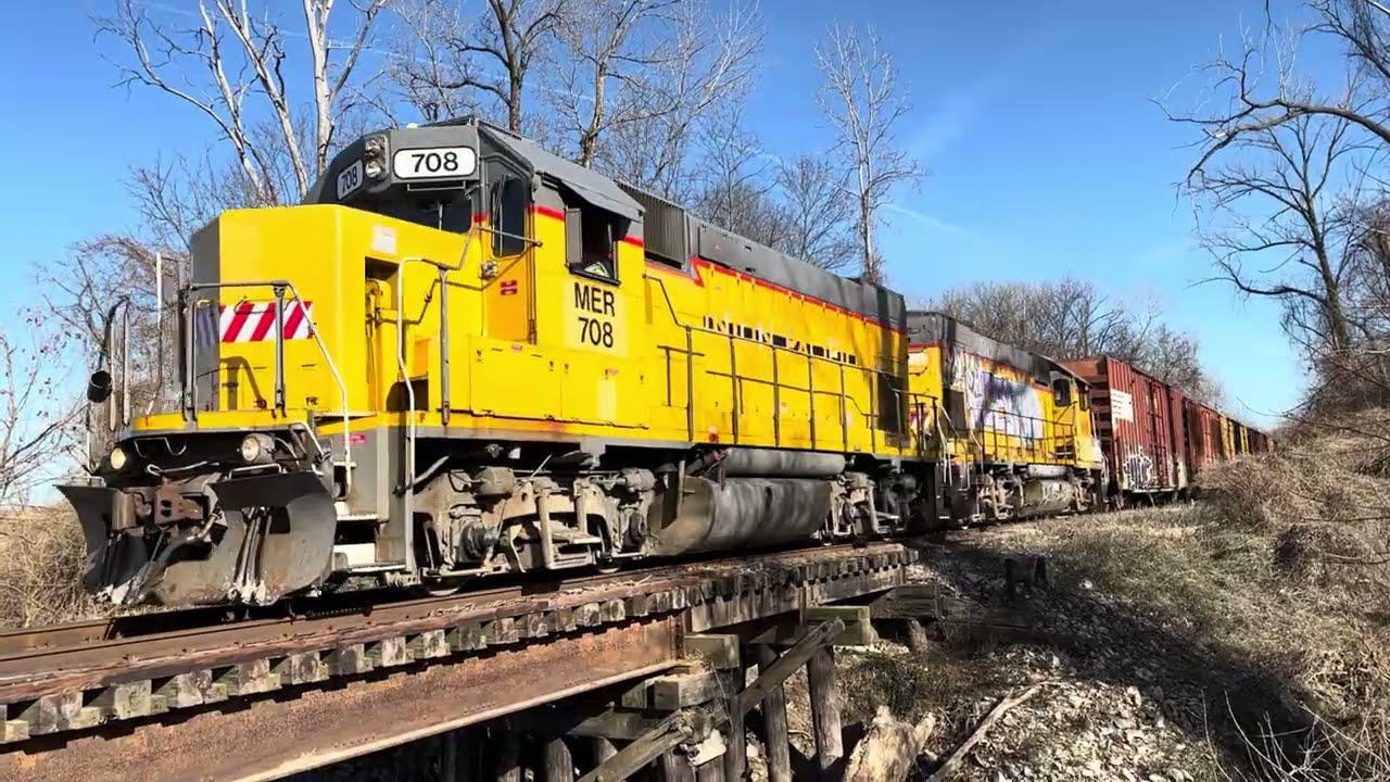 Massive Missouri Eastern Railroad Union Transfer west @ Bonhomme Creek in Chesterfield, MO 1/7/26