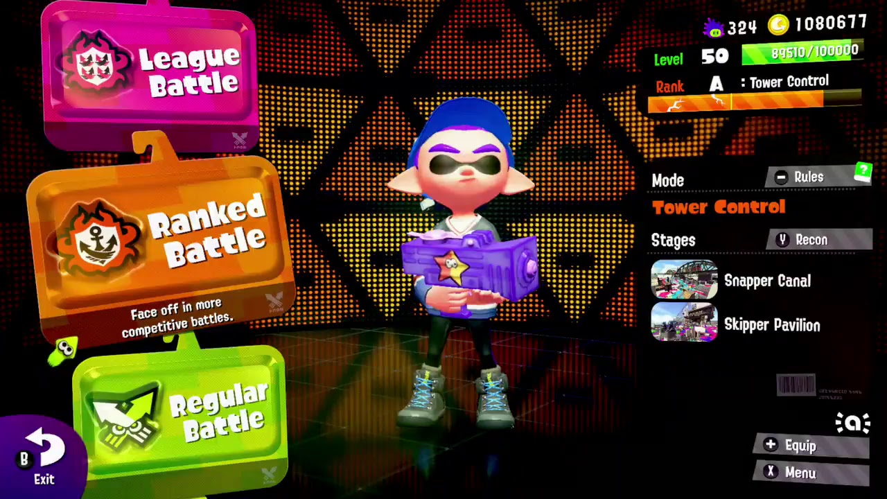 Splatoon 2 Tower Control