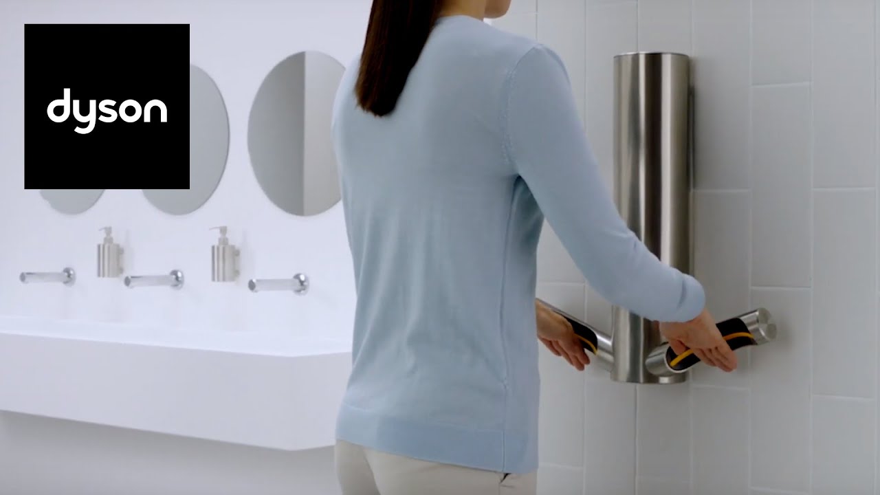 Сушилки для рук Dyson Airblade™. Сократите бумажные отходы с гигиеничными и бесконтактными сушилками