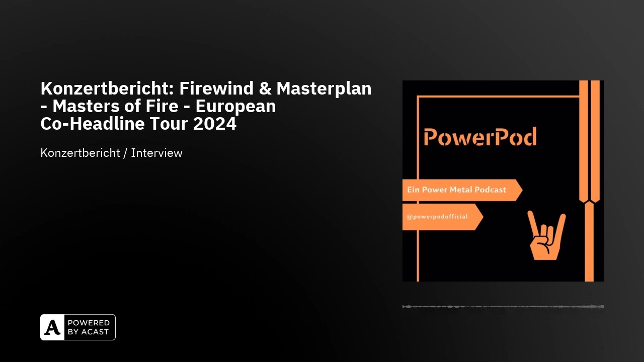 Konzertbericht: Firewind & Masterplan - Masters of Fire - European Co-Headline Tour 2024