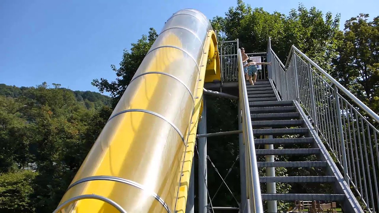 Albgaubad Freibad Ettlingen - Speedrutsche (Freefall-Rutsche) Onride