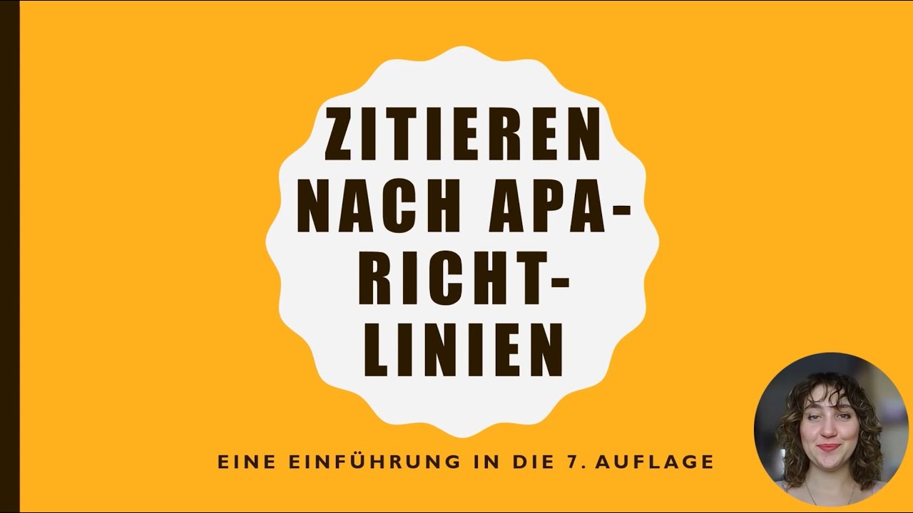 Zitieren nach APA (7. Auflage)