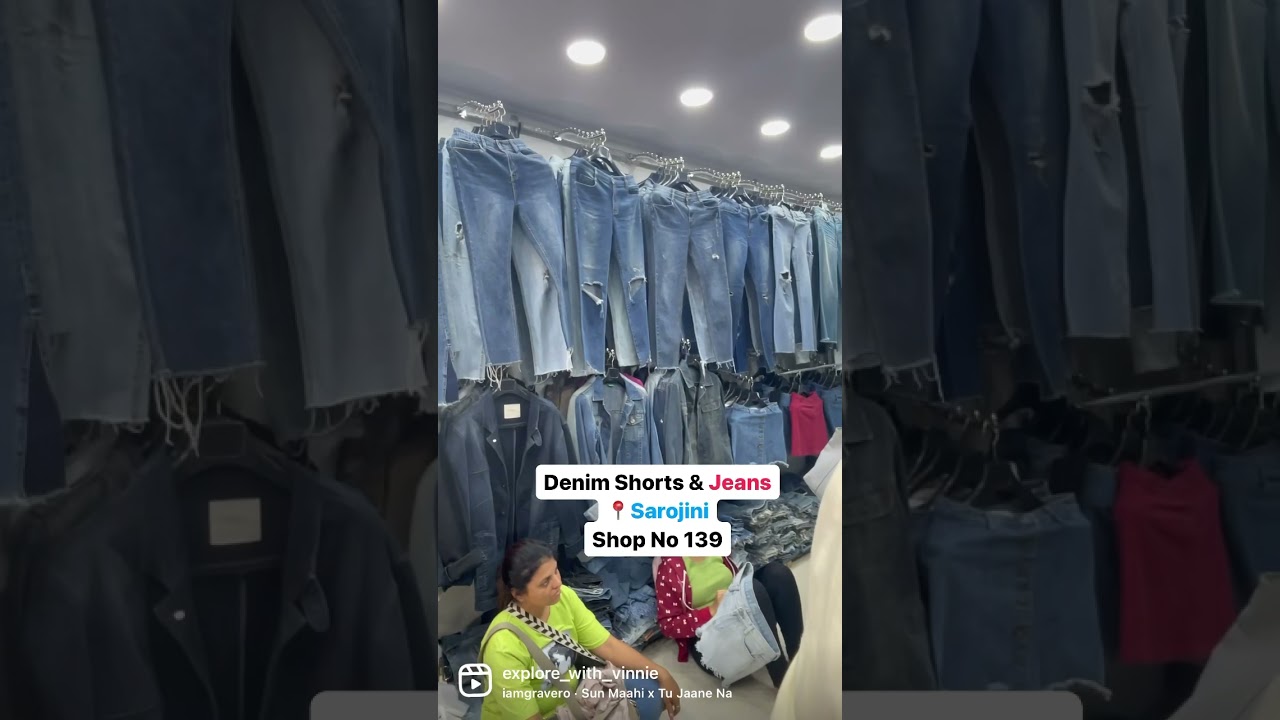 Sarojini Market Jeans & Shorts Collection #shorts #sarojininagar