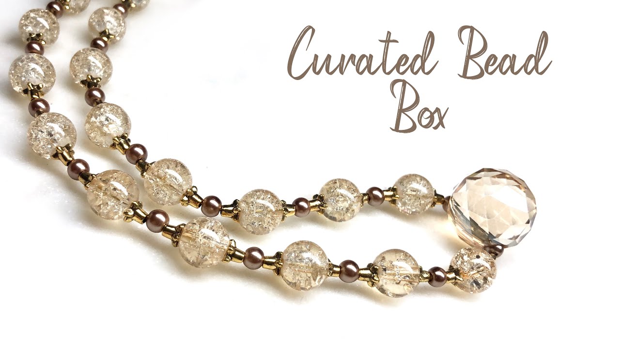 Curated Bead Box November 2023 and Crystal Beaded DIY Necklace Tutorial!! ✨✨
