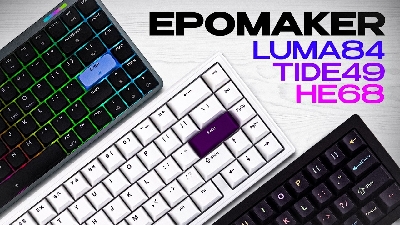 Три Нестандартные Клавиатуры на Любой Вкус! | Обзор Epomaker Luma84, HE68, Tide49
