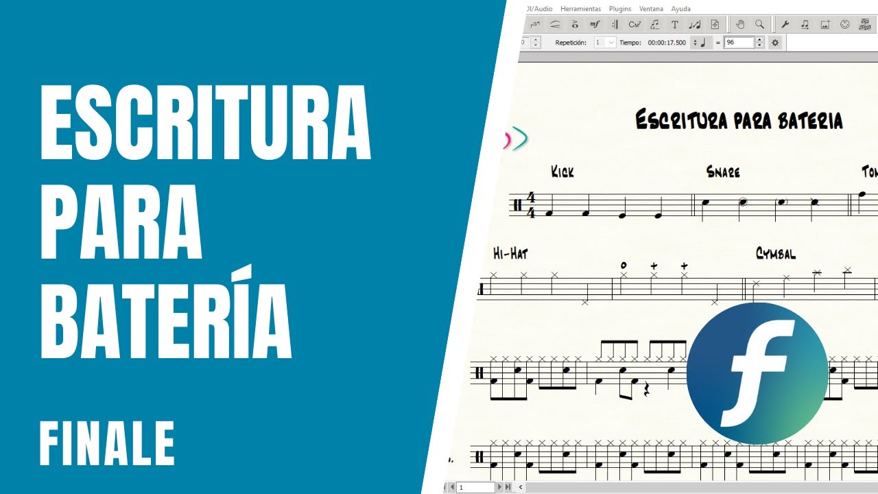 Escritura para batería en Finale | Finale