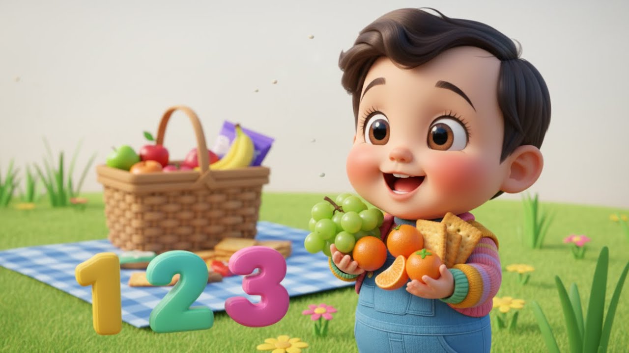 Diversión de Picnic Aprende los Números del 1 🧺🔢 | Canciones infantiles de números | Baby Song