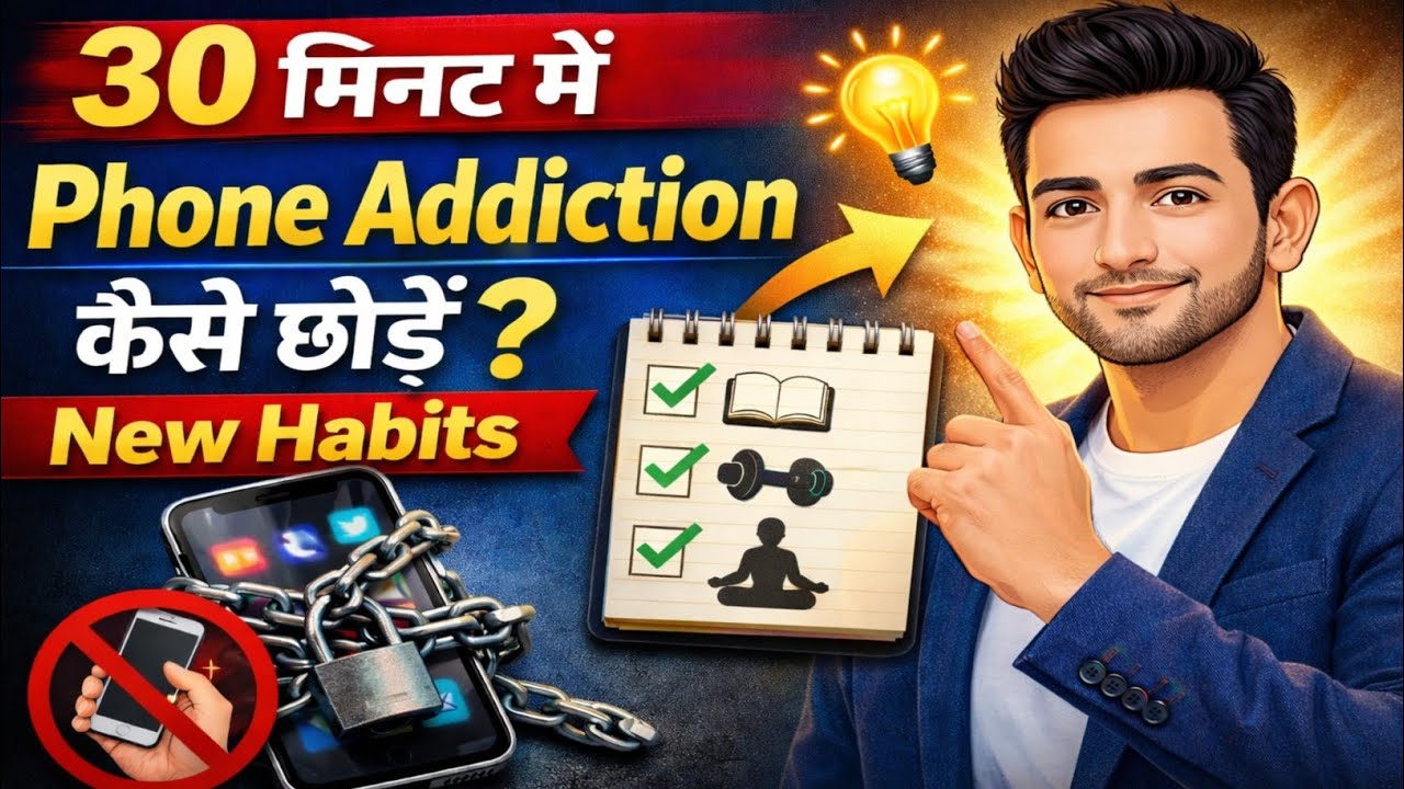 30 मिनट में Phone Addiction कैसे छोड़ें? | New Habits