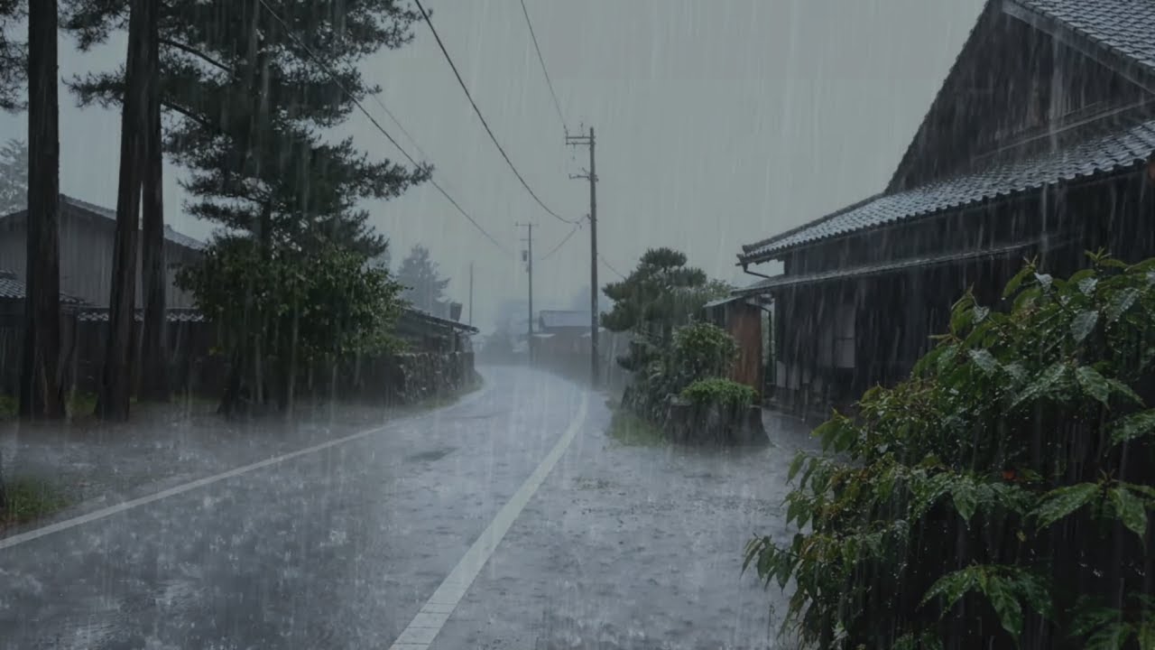 Rain Sounds For Sleeping 99% | Fall Asleep Fast With Heavy Rain & Thunderstorm at Night