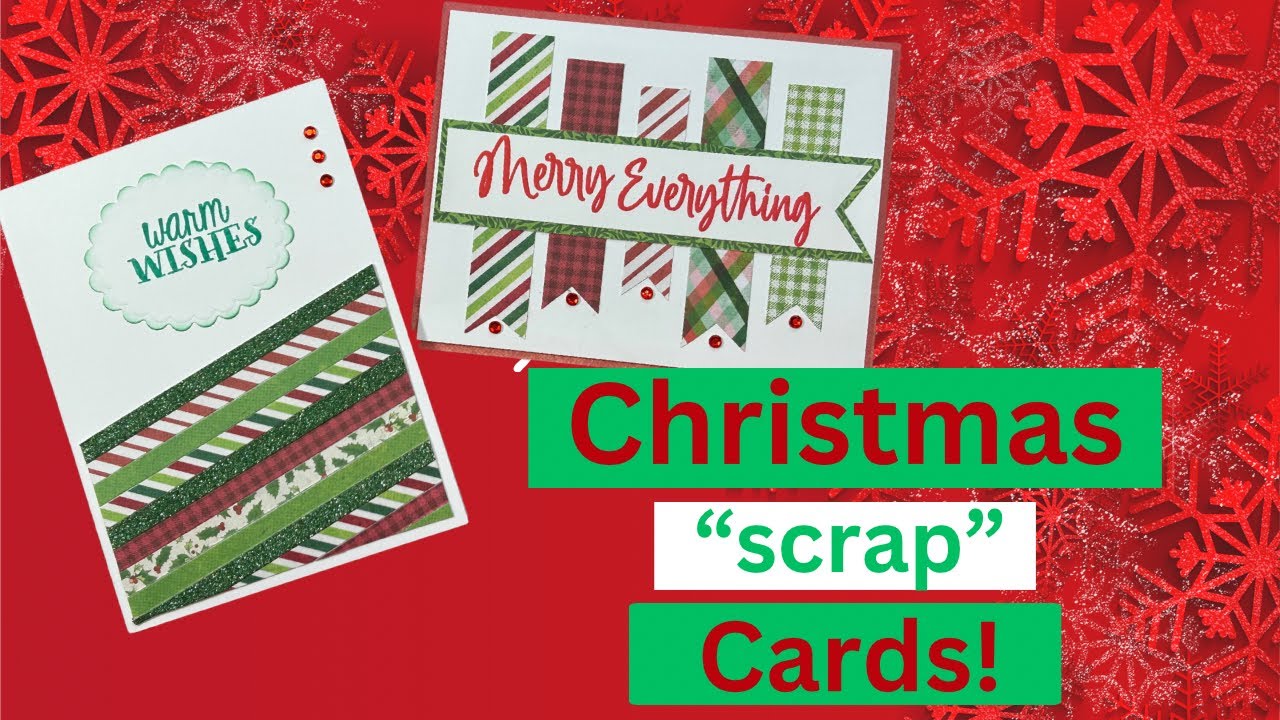 Make Homemade Cards From Your Paper Scraps This Christmas! #useyourscraps