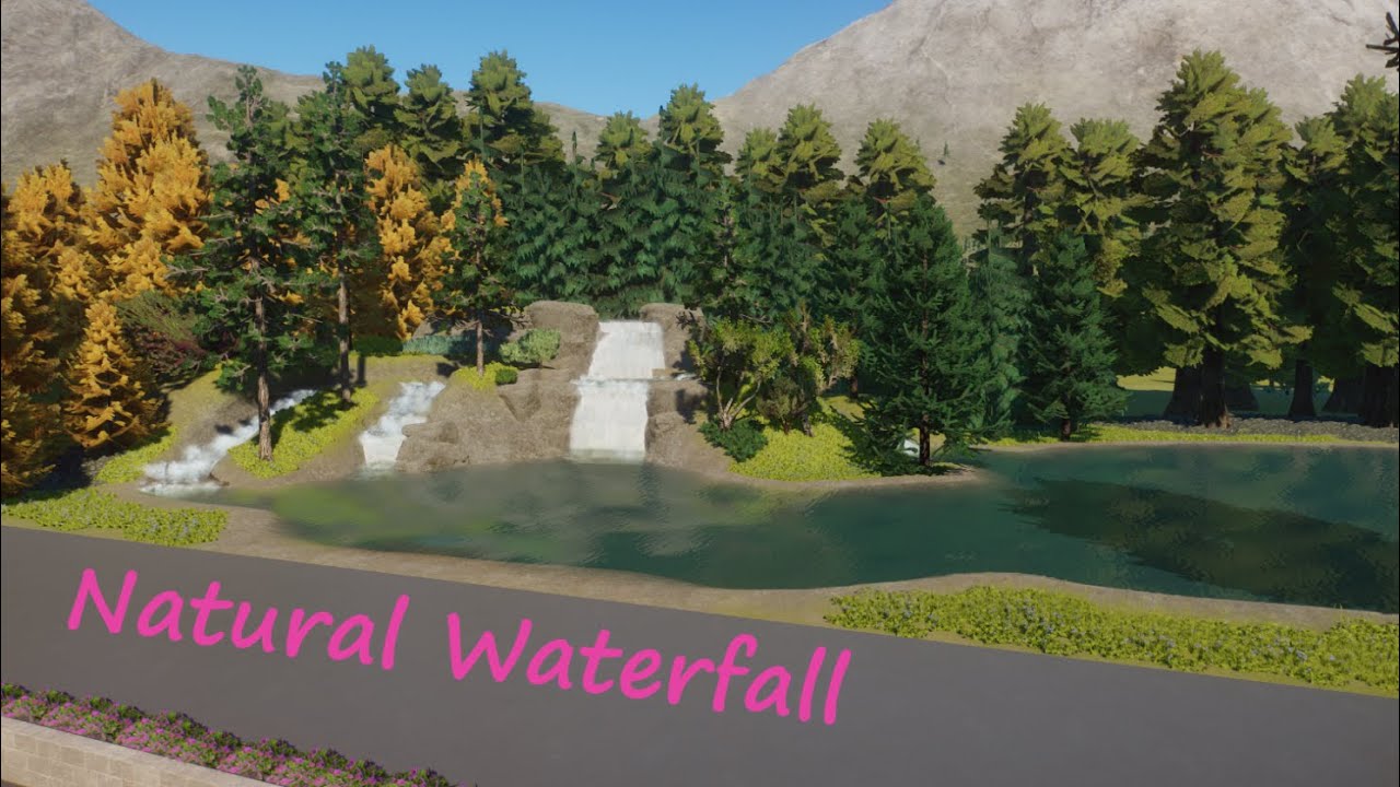 Natural Waterfalls - PineHut Zoo - Planet Zoo