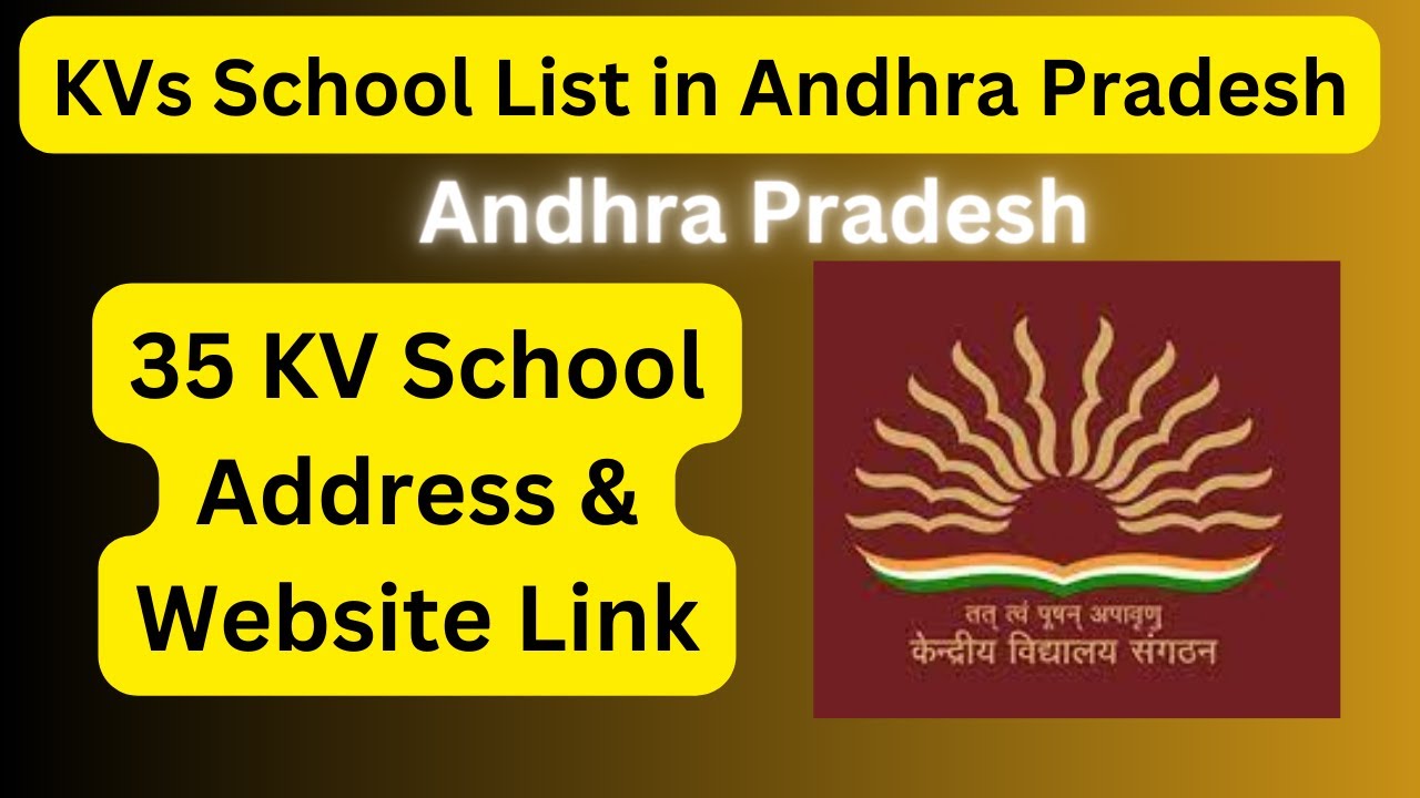 KVs School List in Andhra Pradesh #kvschool #advayainfo