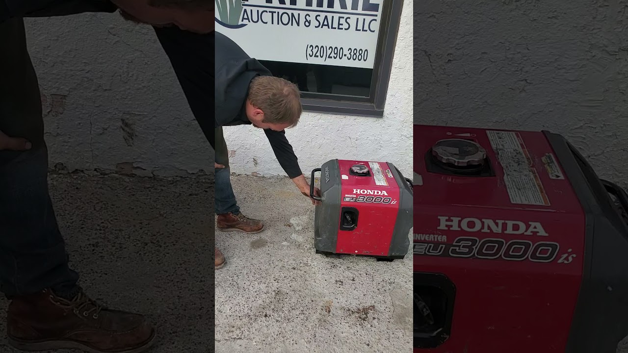 honda eu3000is up for auction  