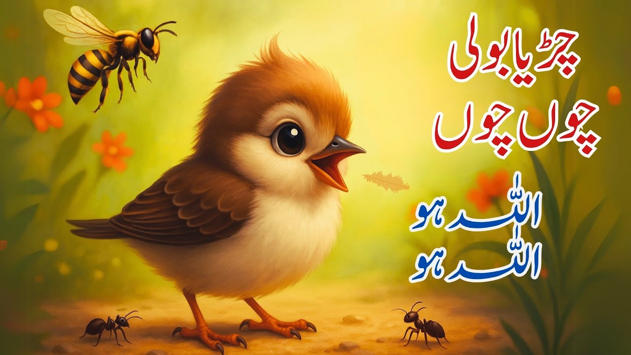 Chirya Boli Chuu Chuu | Allah Hoo Allah Hoo | Soothing Islamic Lullaby for Kids