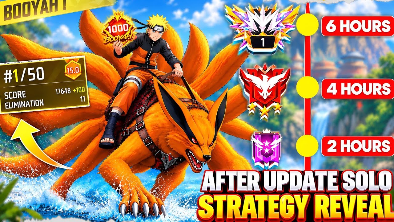 (After Update) Solo Rank Push Secret Grandmaster Strategy Reveal | Win Every Solo Rank Match Tips ✅