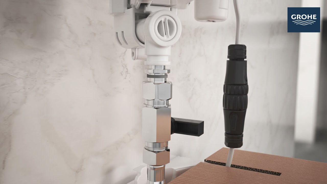 Installation of the GROHE Sensia Arena