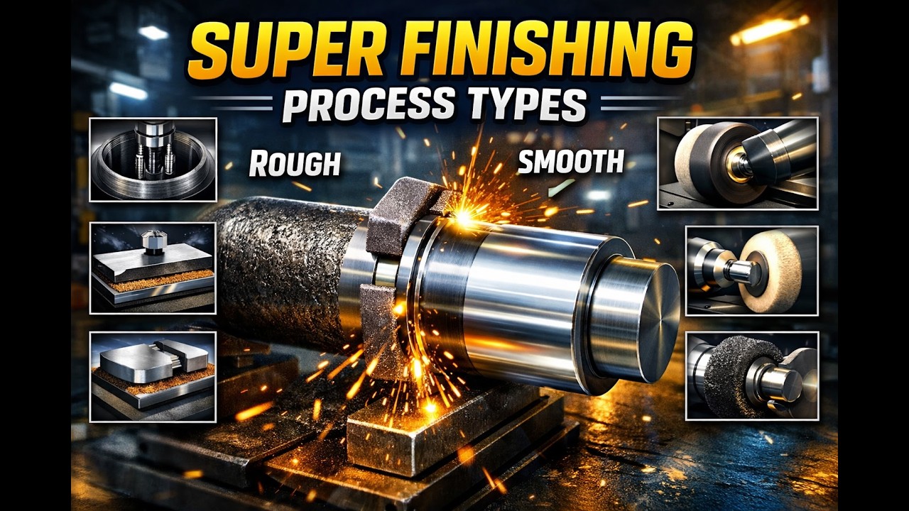 Super Finishing Process Types | Micro Honing, Lapping, Polishing & Buffing Explained