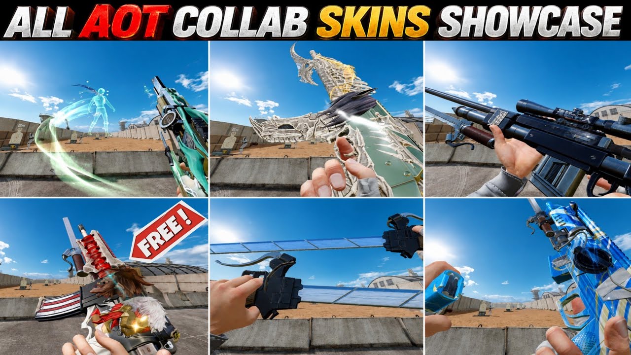 Blood Strike x AOT Collab ALL Skins Showcase 