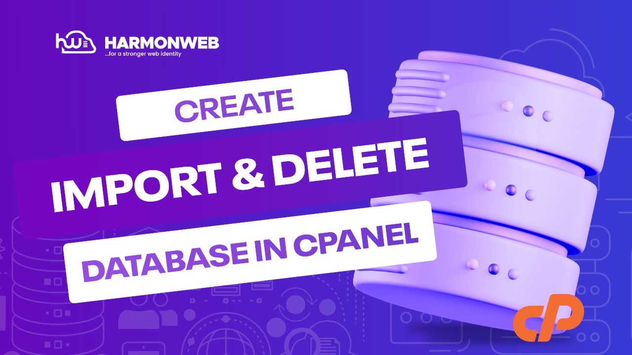 How To Create, Import & Delete Database In cPanel