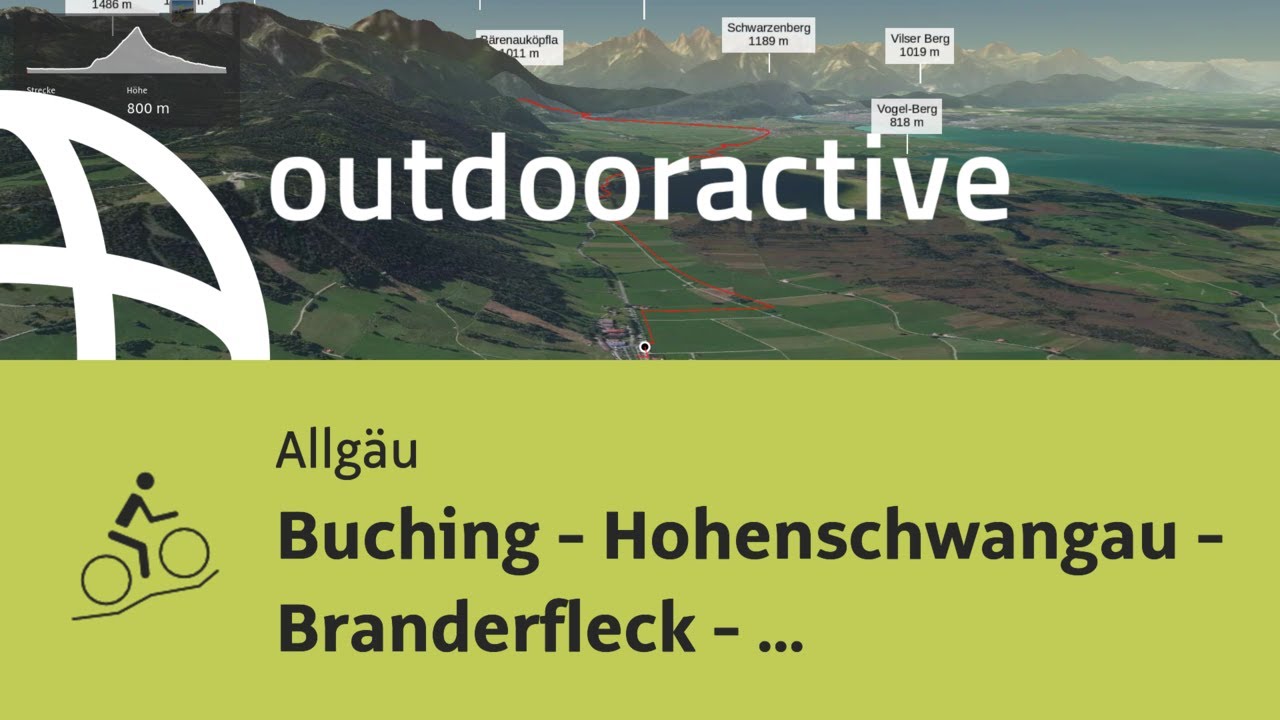 Mountainbike-tour im Allg&auml;u: Buching - Hohenschwangau - Branderfleck - Lobental