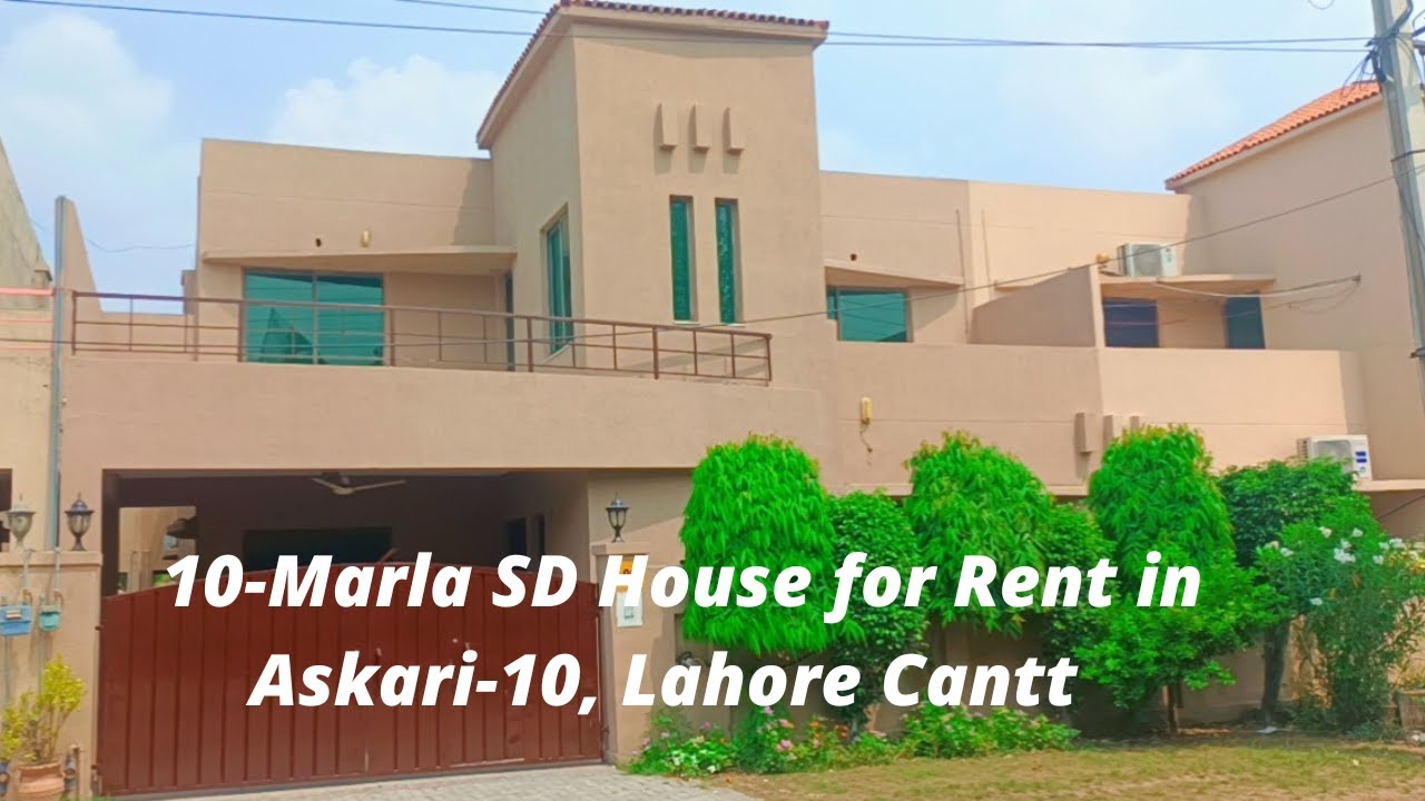 10-Marla SD House for Rent in Askari-10, Lahore