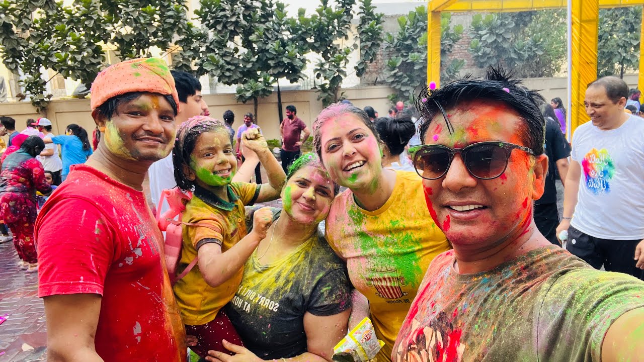 Holi party special celebration #vlog