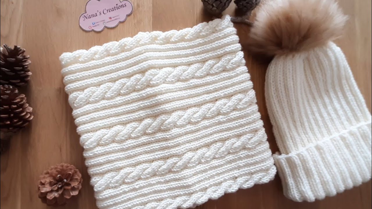 Scaldacollo ai ferri / Knitted neck warmer / Cuello bufanda a dos agujas