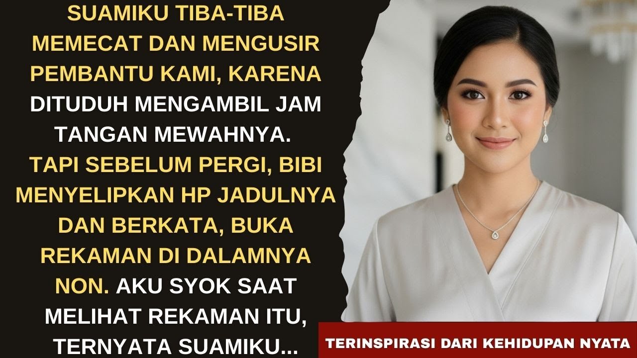 SUAMI MENUDUH ART MENCURI JAM & MEMECATNYA, AGAR RENCANA DIA MENGAMBIL SELURUH HARTAKU TAK KETAHUAN