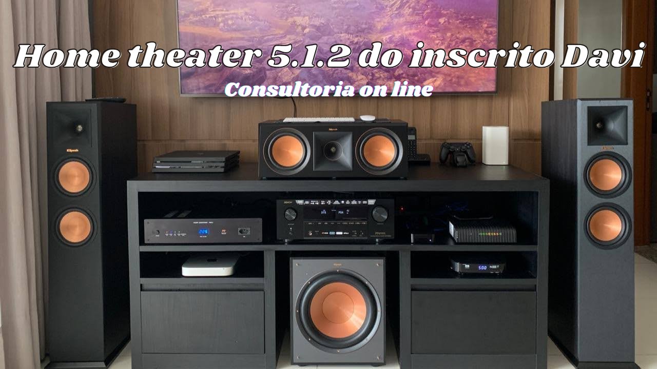 Tour Home theater Dolby atmos 5.1.2 do inscrito Davi
