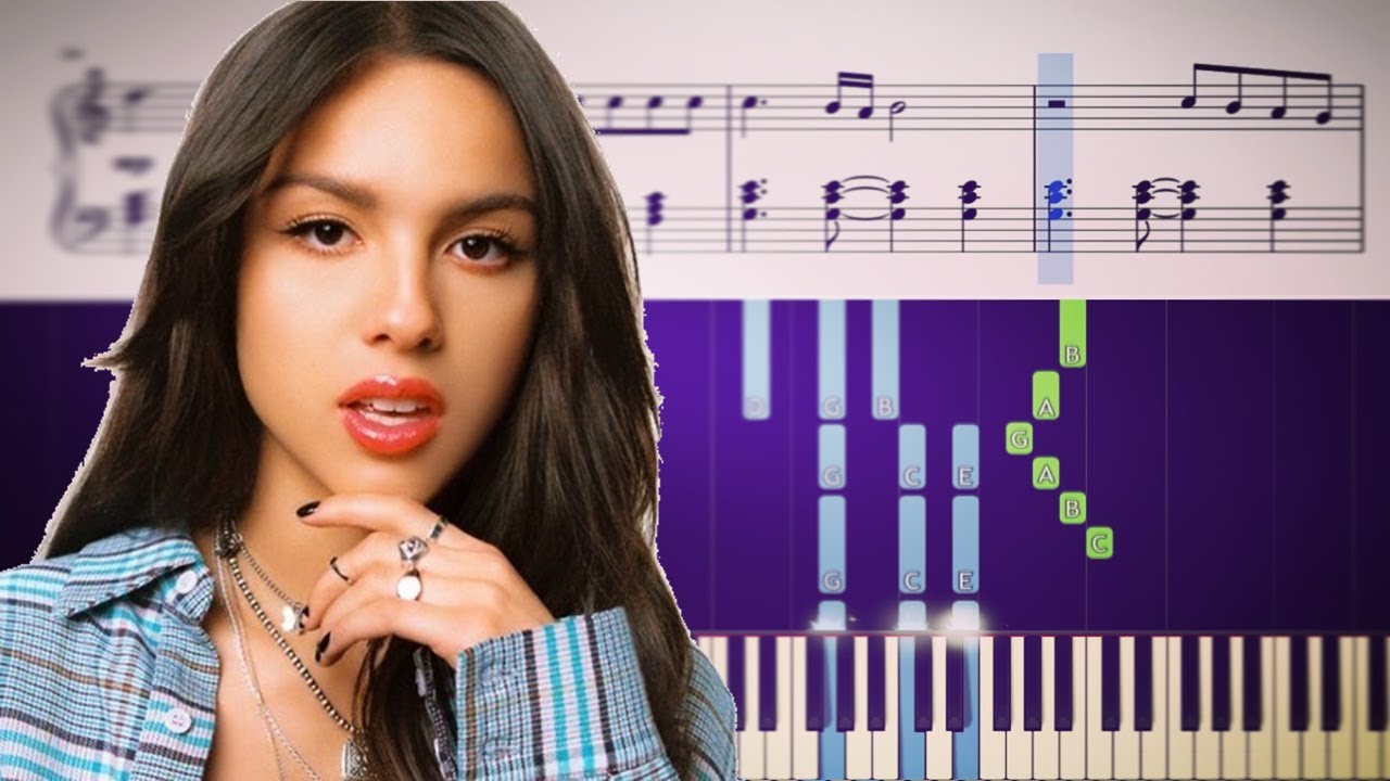 Olivia Rodrigo - traitor - Piano Tutorial + SHEETS