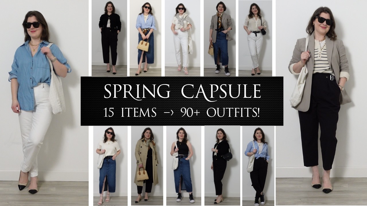 Spring Capsule Wardrobe 2023 | Closet Essentials and Lookbook of 90+ Outfit Ideas!