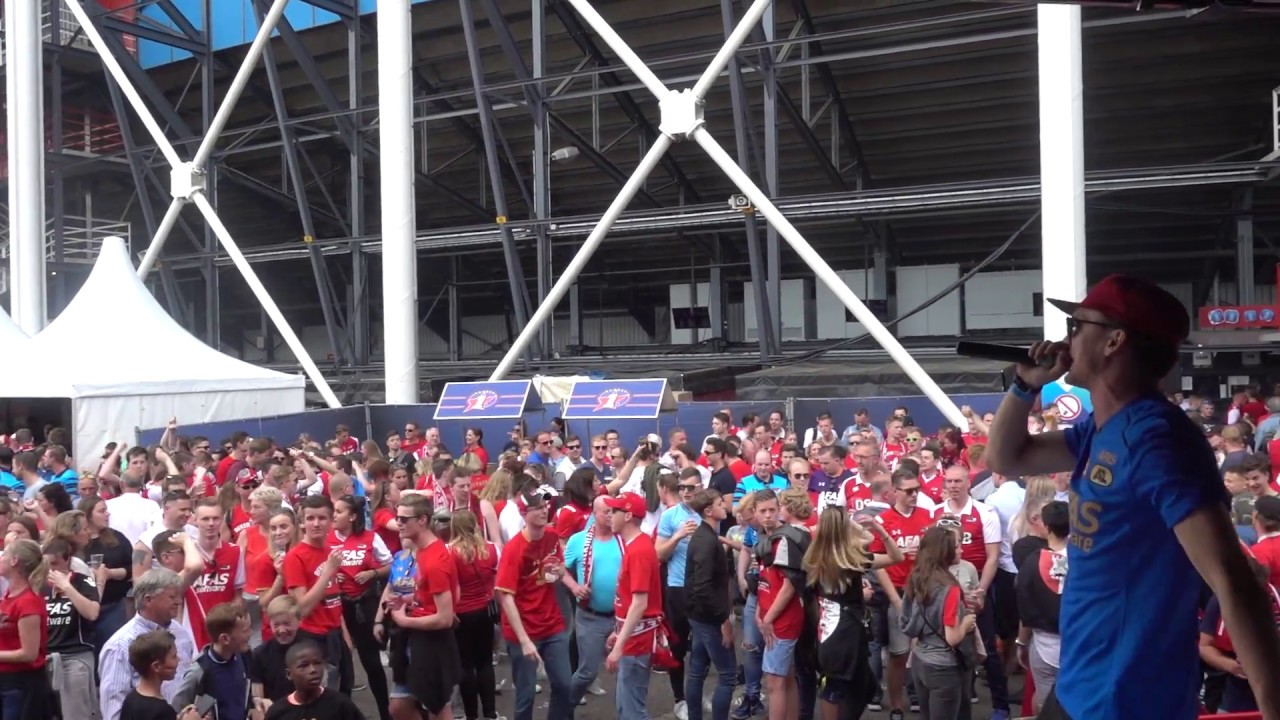 SLAM-dj in AZ Fanzone | Bekerfinale 2018