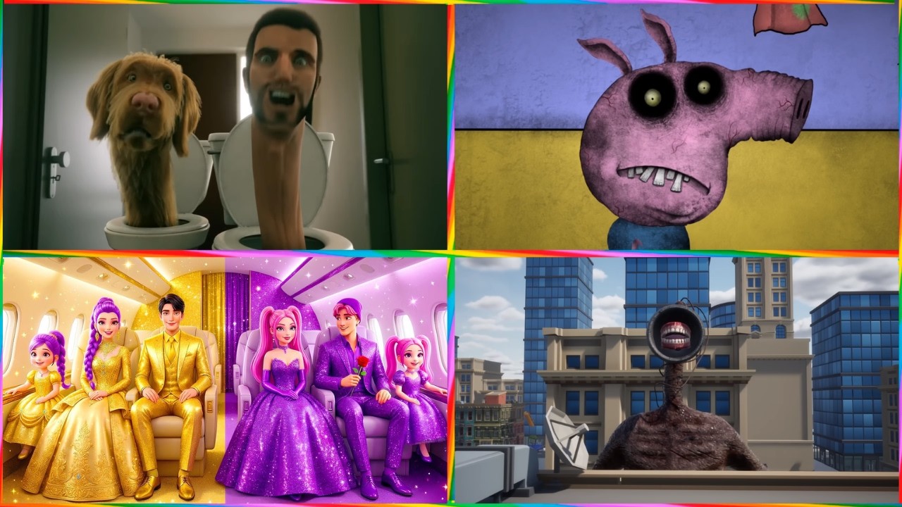kibidi Toilet🆚PEPPA PIG.EXE 🆚Siren Head🆚Kpop demon hunter 🎶 Tiles Hop EDM Rush