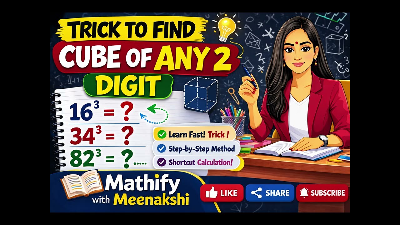 TRICK TO FIND CUBE OF ANY 2 DIGIT