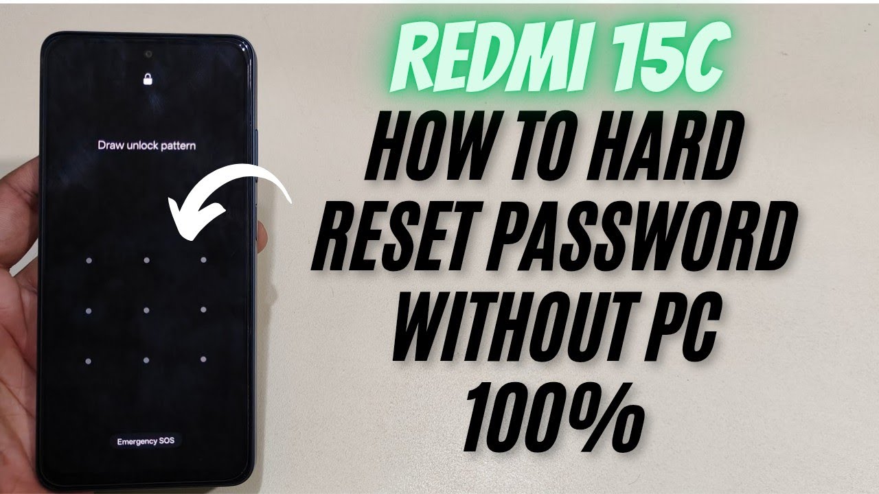 Redmi 15C Hard Reset | Forgot Password Unlock | Redmi 15C Pattern Lock Remove