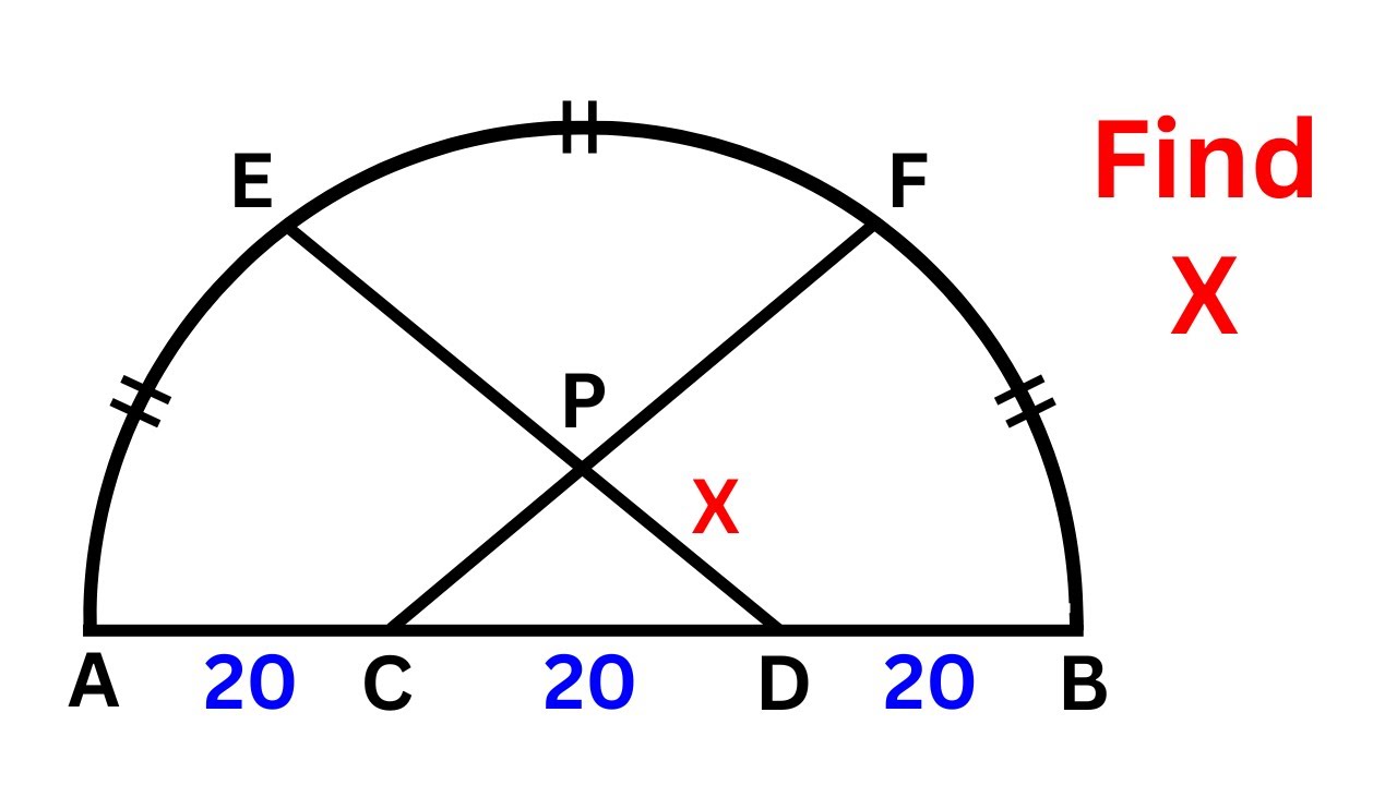 Find the length X | Math Olympiad Geometry Problem | Important Geometry and Algebra Skills Explained