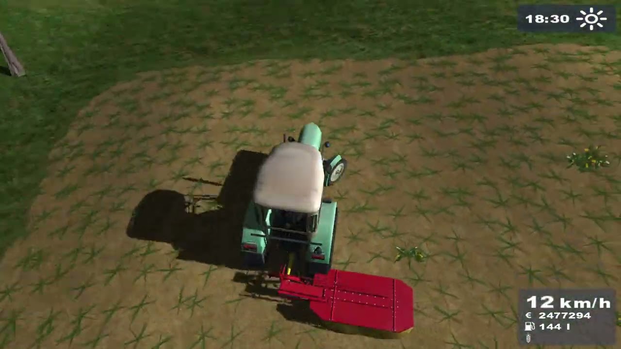 Symulator Farmy 2009 ☘️Klimatyczne Koszenie Trawy  W polskim Stylu  🚜Timelapse