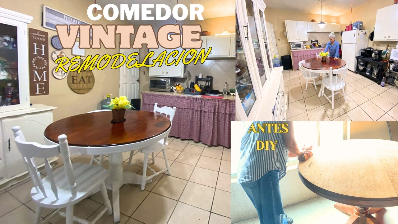 Compre un comedor de segunda mano/vintage home /limpieza,receta/diy