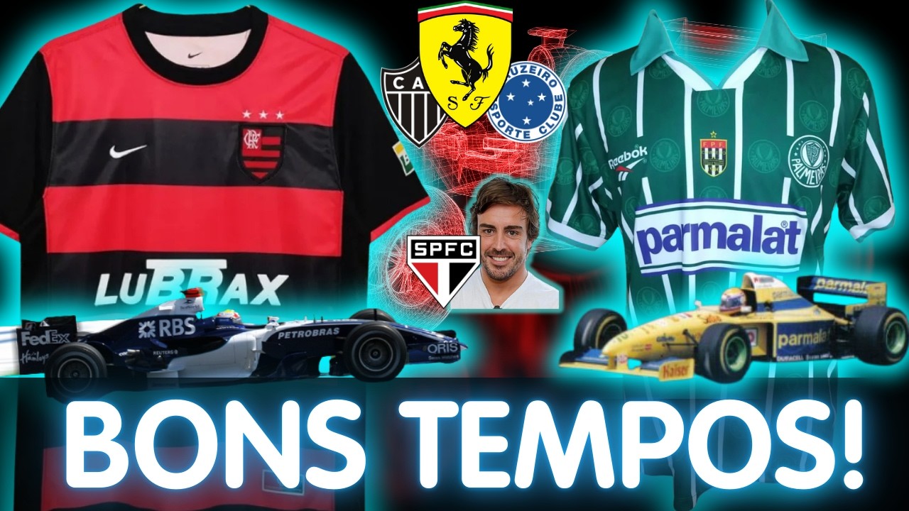 A ERA DE OURO: Marcas que patrocinaram F1 e SEU TIME ao mesmo tempo