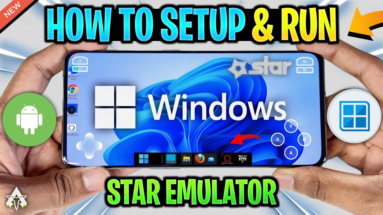 🔥 New STAR Windows Emulator For Android! Setup & Gta 5 Lite Gameplay Test (Winlator Frost V11)