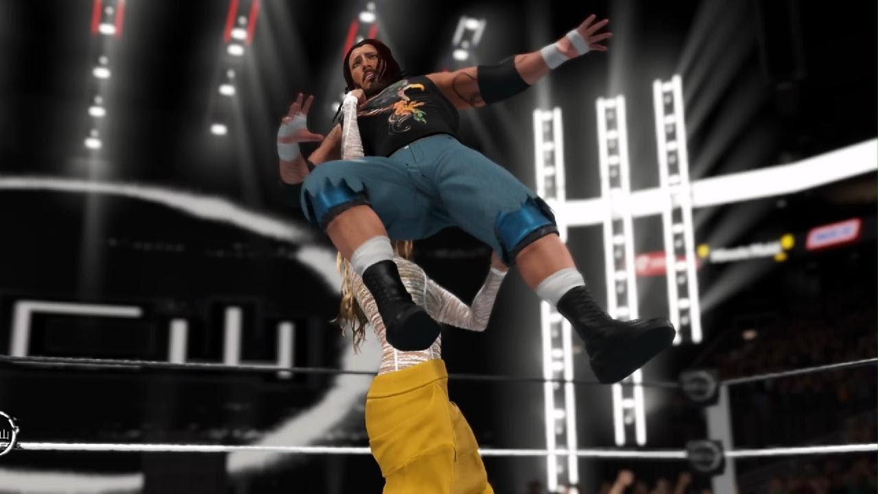 OCW 2k25 128 Donna Vandiver musters enough strength to take Falcon off his feet!