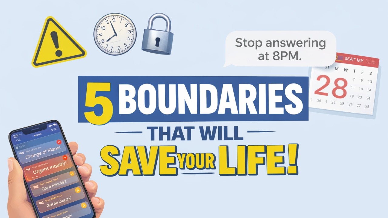 5 Boundaries That Will Save Your Life!