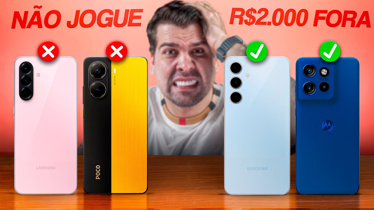 Top 7 Celulares até R$2.000 para Comprar SEM MEDO em 2026 - (90% ERRA!)
