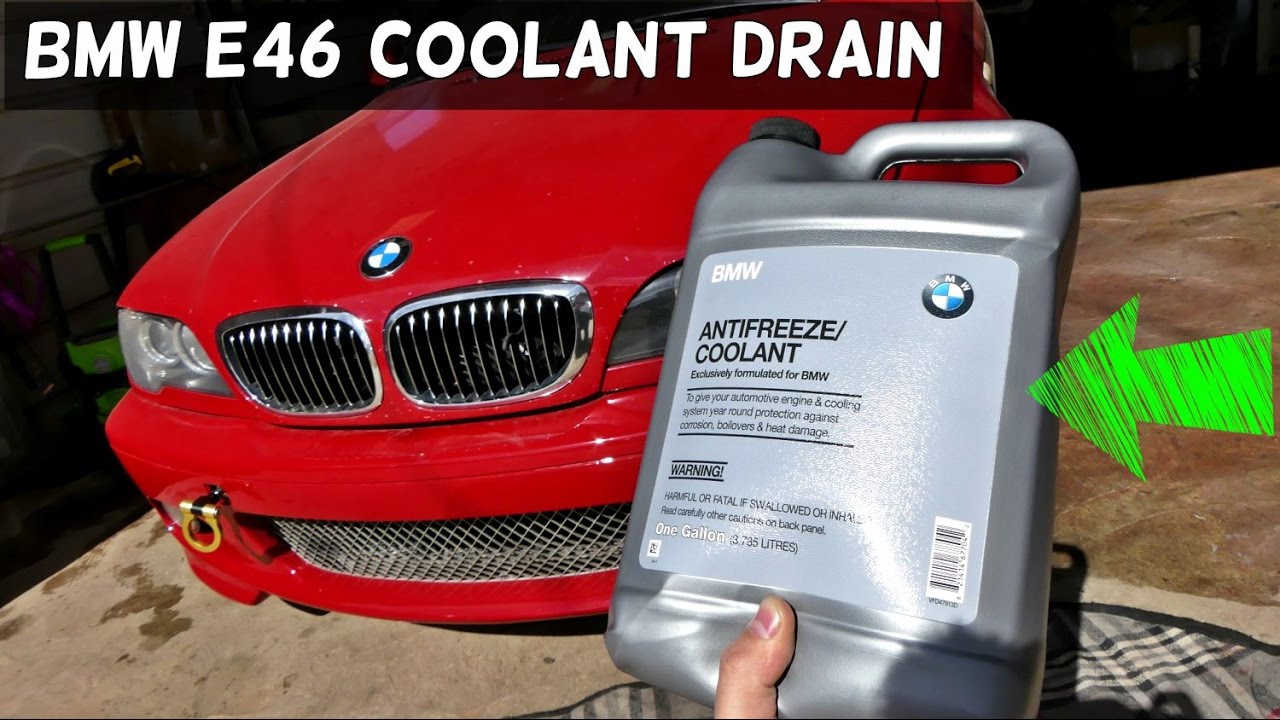 BMW E46 How to Drain Coolant  Drain Radiator 325i 328i 330i 323i 320i 316i 318i 320d 330d