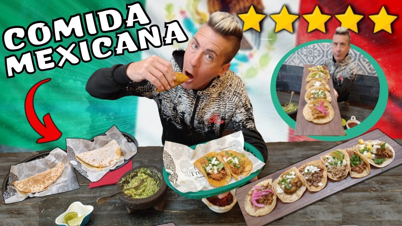 COMIENDO AUTÉNTICA COMIDA MEXICANA en SEVILLA *Pido +18 PLATOS de la carta* FLIPANDO con los TACOS!
