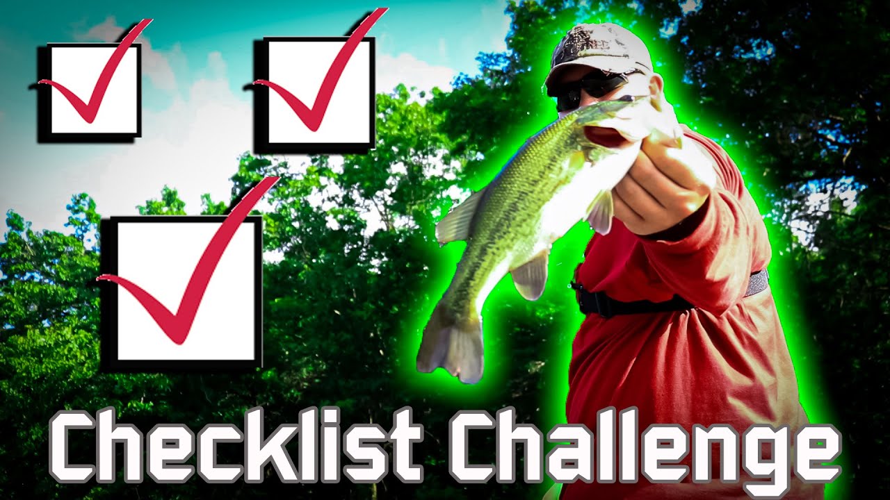 Bass Fishing CHECKLIST CHALLENGE (Wisconsin Bass Fishing)