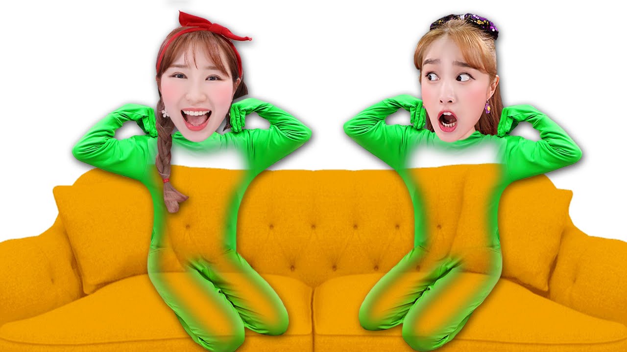 지니가 투명인간이 된다면?! Pretend play about invisible girl