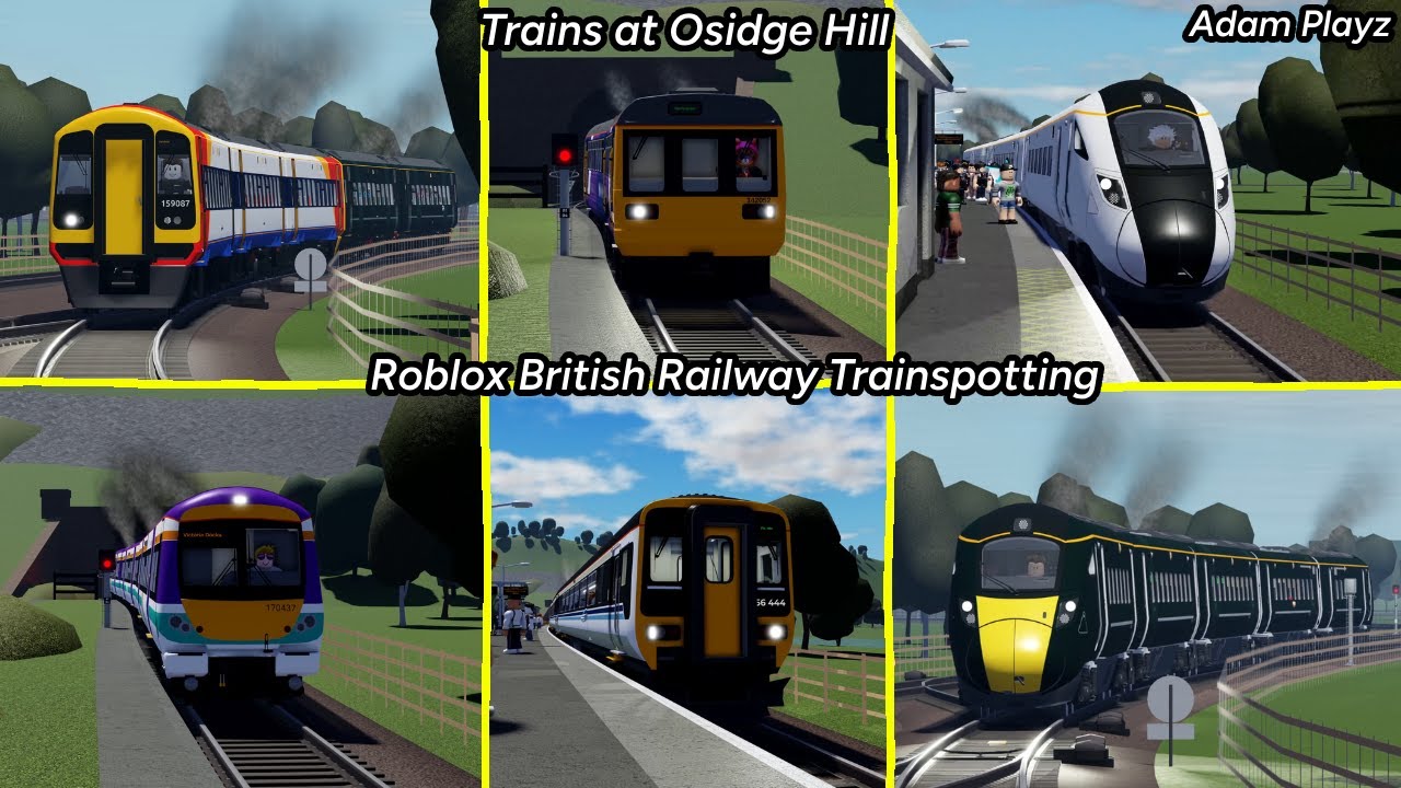 Trains at Osidge Hill (Roblox British Railway Trainspotting (09/02/25)