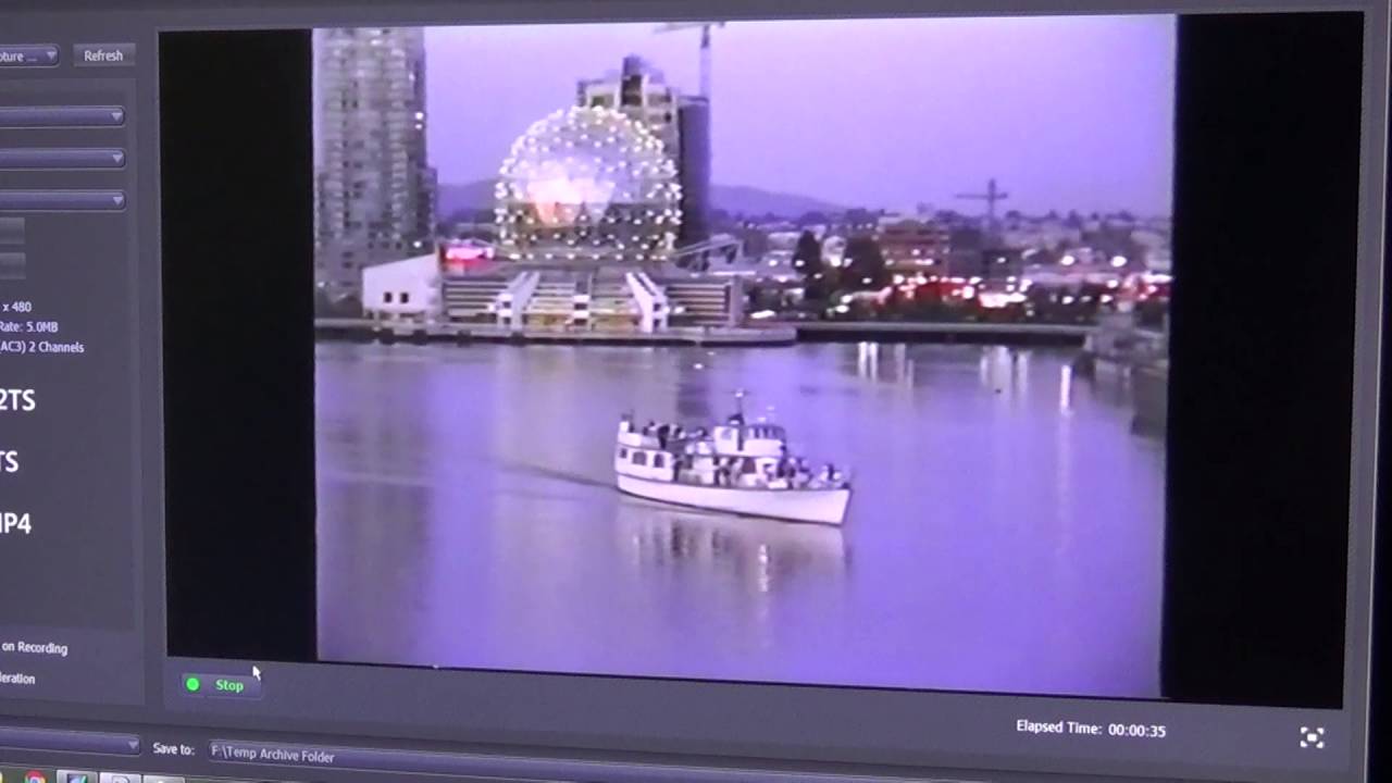 Capture with and without a time base corrector